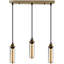 3 - Light French Gold Caged Pendant