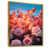 Toile avec cadre flottant or