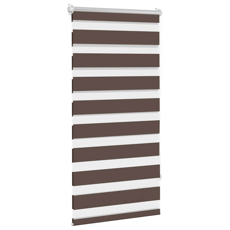 Semi Sheer Roller Blind, 80cm W x 150cm L, Brown