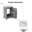 Meuble-lavabo simple 20 po avec plateau Makayla-1926456542