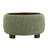 Upholstered Round Storage Ottoman with Wooden Tray-1847113219
