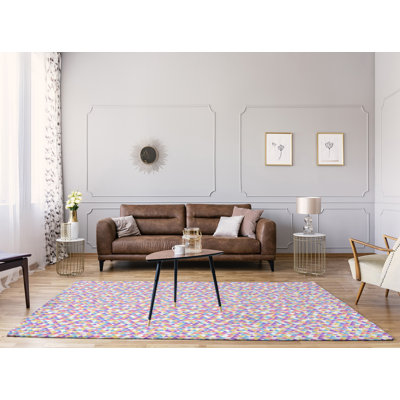 Tapis zone rose en triangle reg patterns