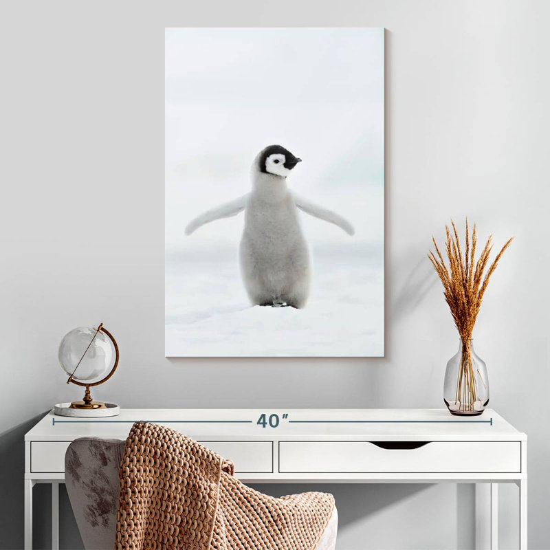 Brampt Lone Emperor Penguin, 30" H x 20" W