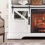 Meuble télé avec foyer électrique 60 po Fedra pour téléviseur de 70 po ou moins avec armoire, vieille grange Fedra-361501603