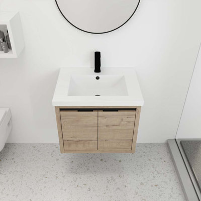 Encinoso 23.61'' Single Bathroom Vanity with Resin Top