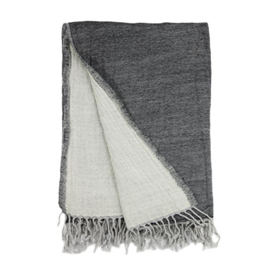 Cosette Reversible Wool Throw Blanket
