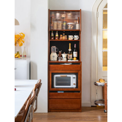 Japanese Style Solid Wood Multi-functional Sideboard