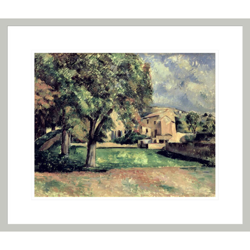 «Trees in a Park Jas de Bouffan» par Paul Cézanne, impression giclée encadrée, H 17,75 po x l 20,83 po