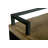 Zarahi Pine Solid Wood Top Metal Base Dining Table