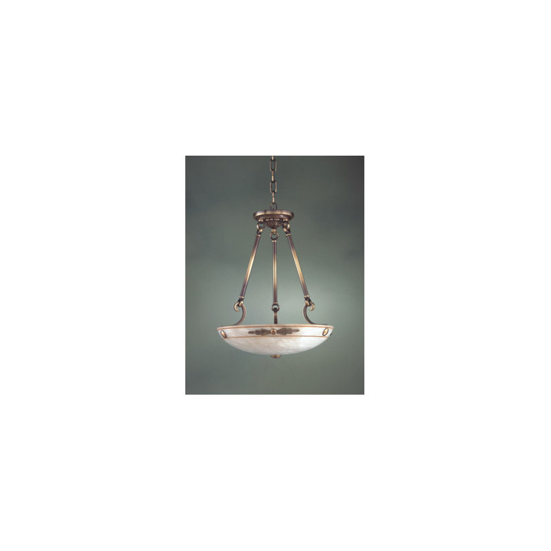 Luminaire suspendu bol 3 lumières unique Castella