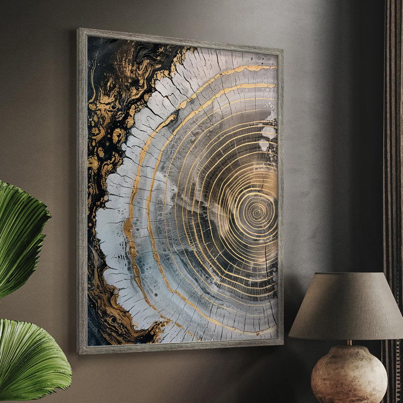 Reproduction encadrée ABSTRACT Series CCLX - bois massif, H 11 po x l 9 po