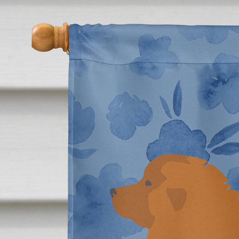 Caniche en polyester à 2 côtés 40 x 28 po standard welcome drapeau maison, Leonberger