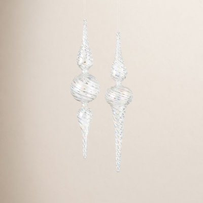 13'' Glass Finial Ornament