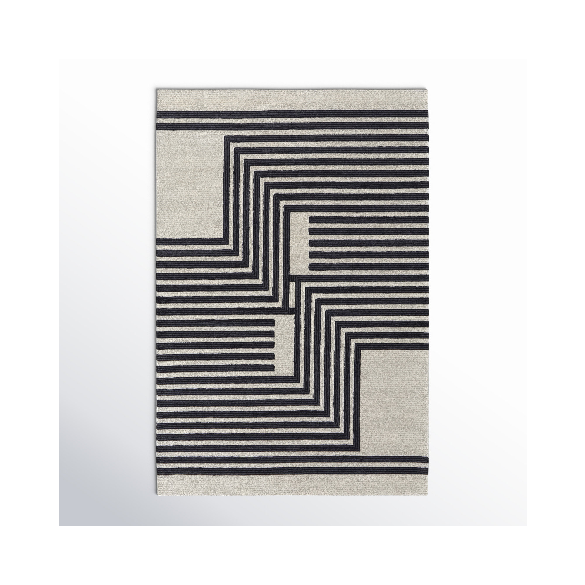 Raku Handmade Wool Rug, Rectangle 2' x 3'