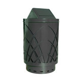 Covington Steel Swing Top Kitchen Trash Can - 40 Gallons