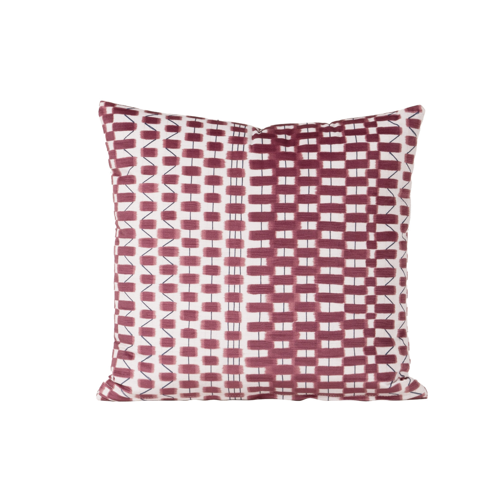 Oakden Throw Pillow, Red, Square 20", Polyester