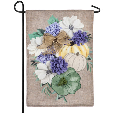 Double Sided 18'' H x 12.5'' W Burlap Garden Flag
