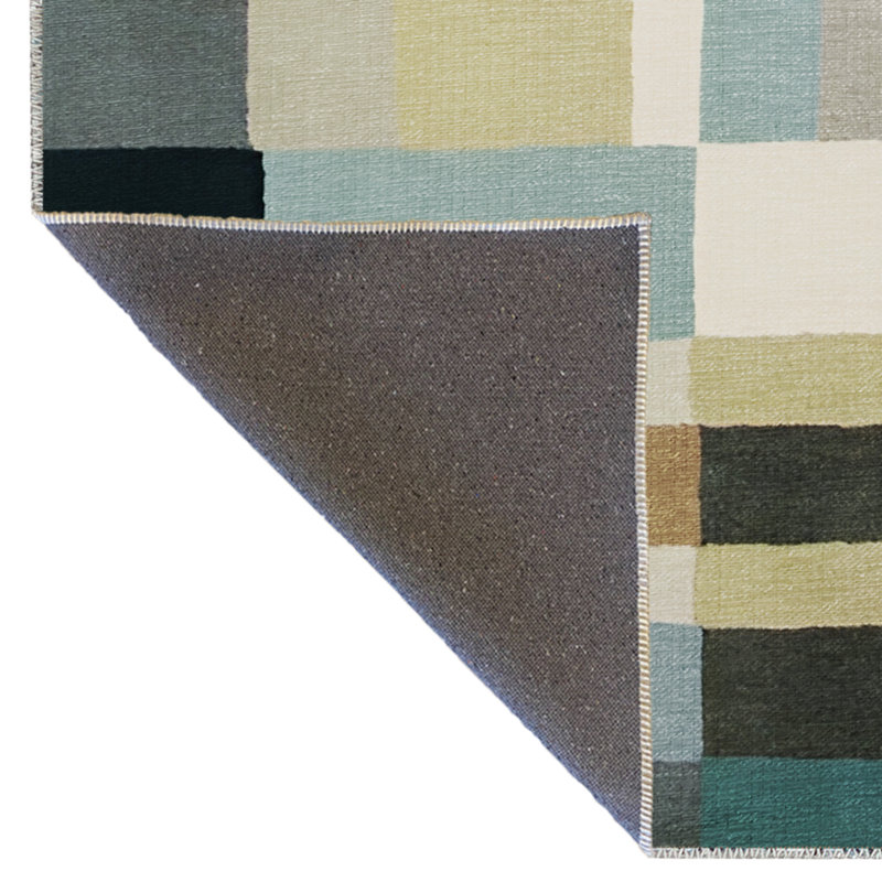 Seral Performance Washable Geometric Indoor / Outdoor Rug, Rectangle 4'7" x 6'7"