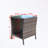 Square shape Coffee Table with tempered glass and shelf
