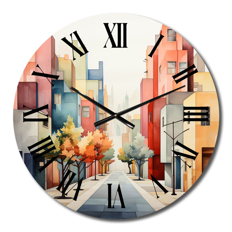 Horloge murale Street Art Paint I, Moyenne