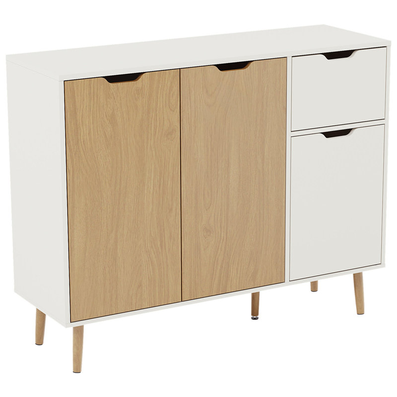 Dubberly Accent Cabinet, Oak/White
