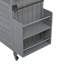 Îlot de cuisine extérieur, chariot à roulettes et armoire de rangement-744889180