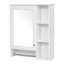 Armoire de salle de bain moderne 3-en-1 avec tablette réglable et barre à serviettes-604591195