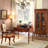 Solid Wood Birch brown Wine Cabinet-106803845