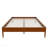 15 Inch High Queen Size Solid Dry Bamboo Wood Platform Bed Frame, With Wood Slat Metal Support, Modern & Minimalist Style, No Box Spring Needed, Easy Assembly, Brown-64277700-64277701