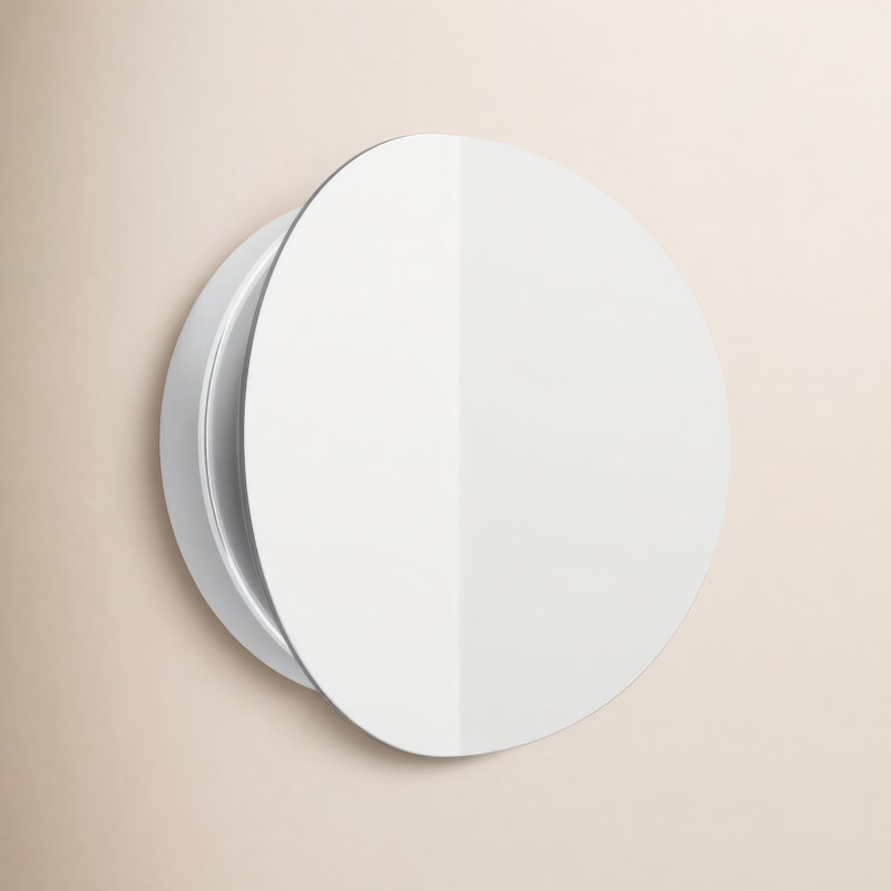 Keef LED Flush Mounted Sconce, Polished Nickel, Polished Nickel