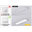 Gracious 1 - Light 70cm Simple Rectangle Acrylic LED Flush Mount-590059366
