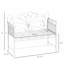 Banc de jardin d'extérieur 43 po avec accoudoirs Outsunny