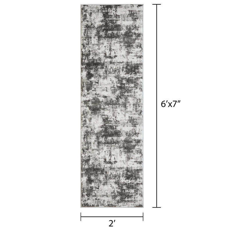 Sharitta Abstract Indoor Rug, Runner 2' x 6'7"