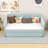 Twin Size Upholstered Daybed With Twin Size Trundle-237662418