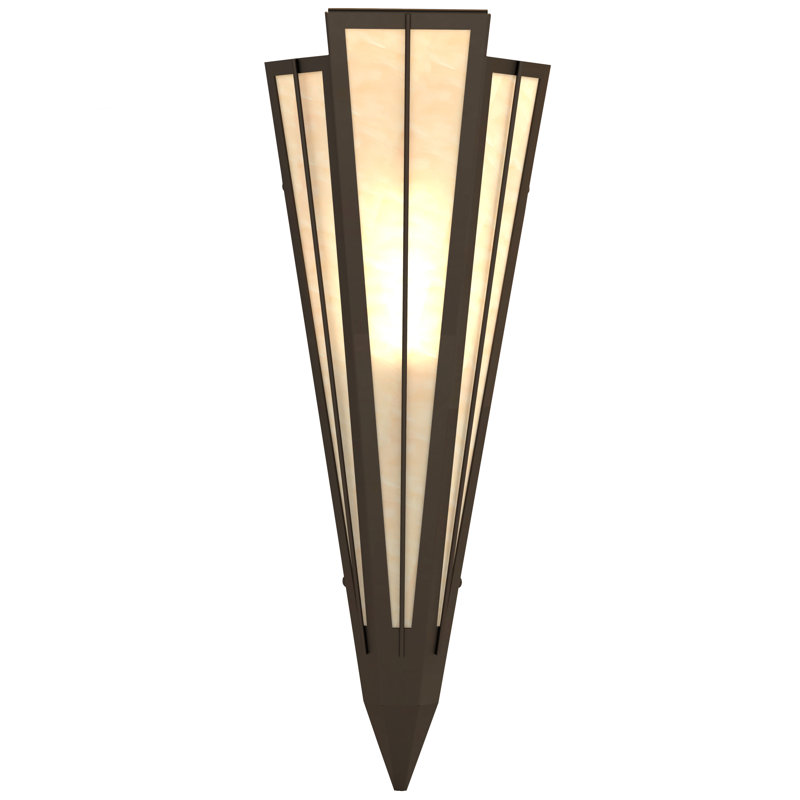 Applique murale encastrée Brum Steel, Bronze huilé, Taupe Sahara
