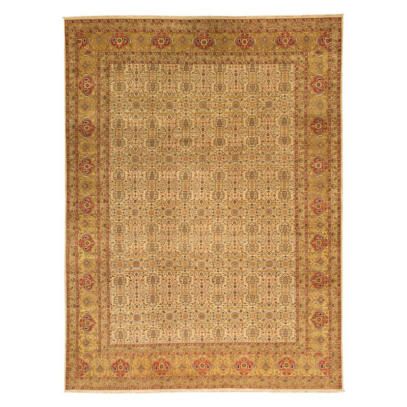 Wool Oriental Area Rug in Brown