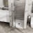 34"X 72" Bifold Frameless Glass Shower Door 1/4" Tempered Clear Glass Pivot Swing Shower Panel In Chrome Finish, Foldable