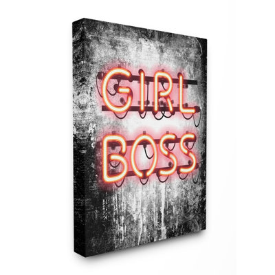 «Fashion Designer Girl Boss Neon Light», art textuel