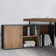 Bureau de direction en bois massif en L noyer avec tiroirs-1266942758-1266942757