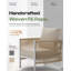 Ensemble de conversation extérieur en aluminium 4 pièces avec coussin de 15 cm, causeuse, 2 fauteuils et table basse-405984228-405984229