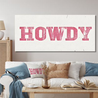 Howdy - Cowgirls Wall Art Living Room