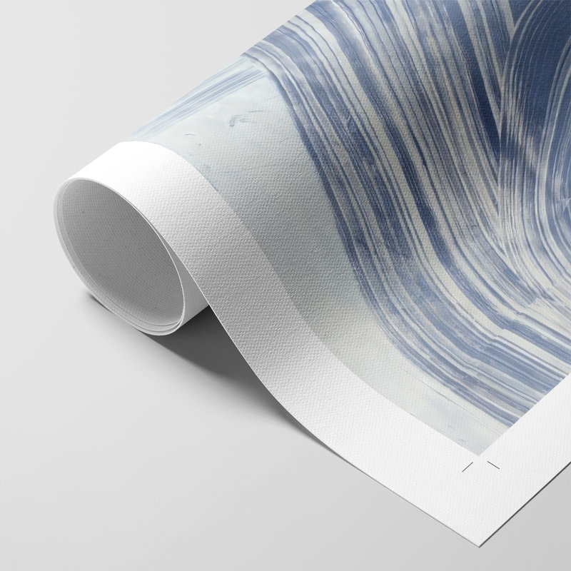 Motif bleu Nautilus I - impression sur toile seulement, H 18 po x l 12 po