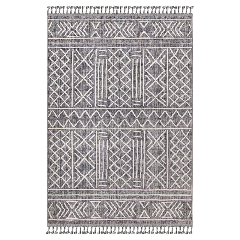 Suhanth Geometric Indoor Rug, Rectangle 2'7" x 5'