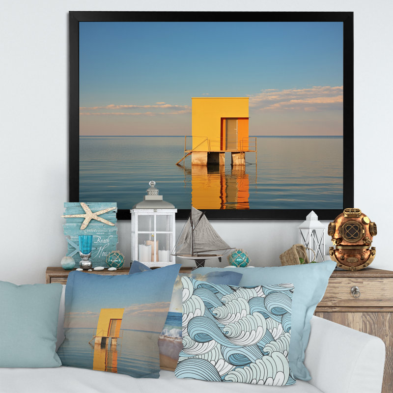 Quayle sur toile, Cadre simple noir, H 16 po x l 32 po x P 1 po