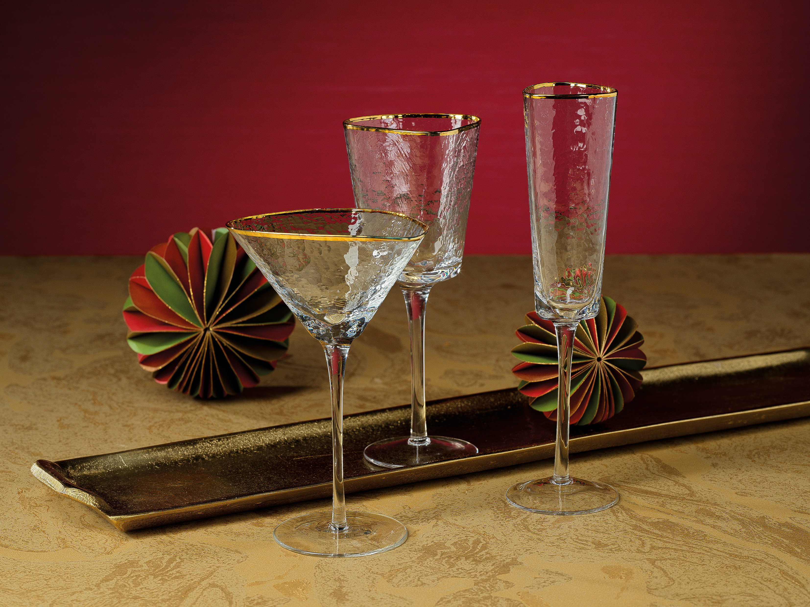 Joss & Main Arcania Triangular Martini Glass | Wayfair