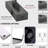 Gunmetal Grey 16.54 in. LED Picture Light with Remote Control Dimmable Multiple Color Temperatures Rotatable and Timer