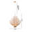 Transitional Gold LED 3 Tier Mesh Chandelier