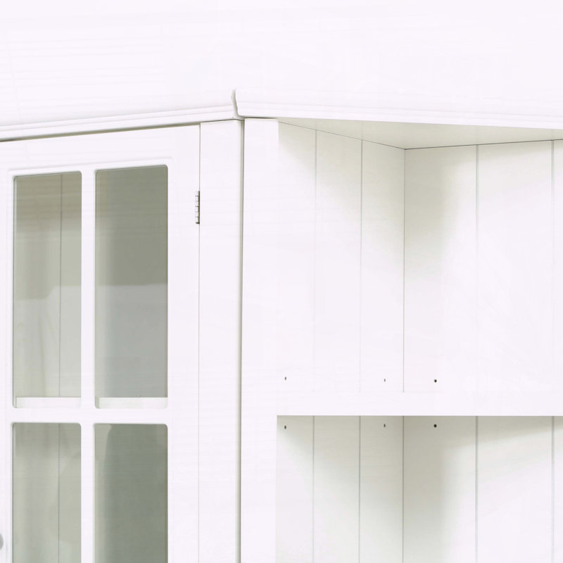 Armoire haute avec deux tablettes triangulaires