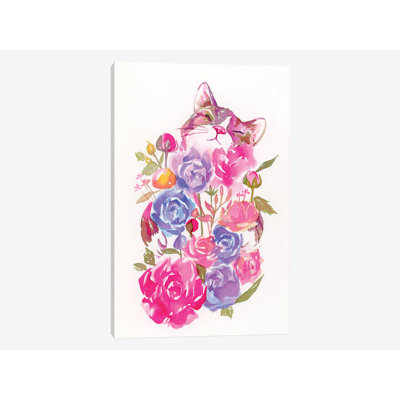 « floral », impression sur toile tendue