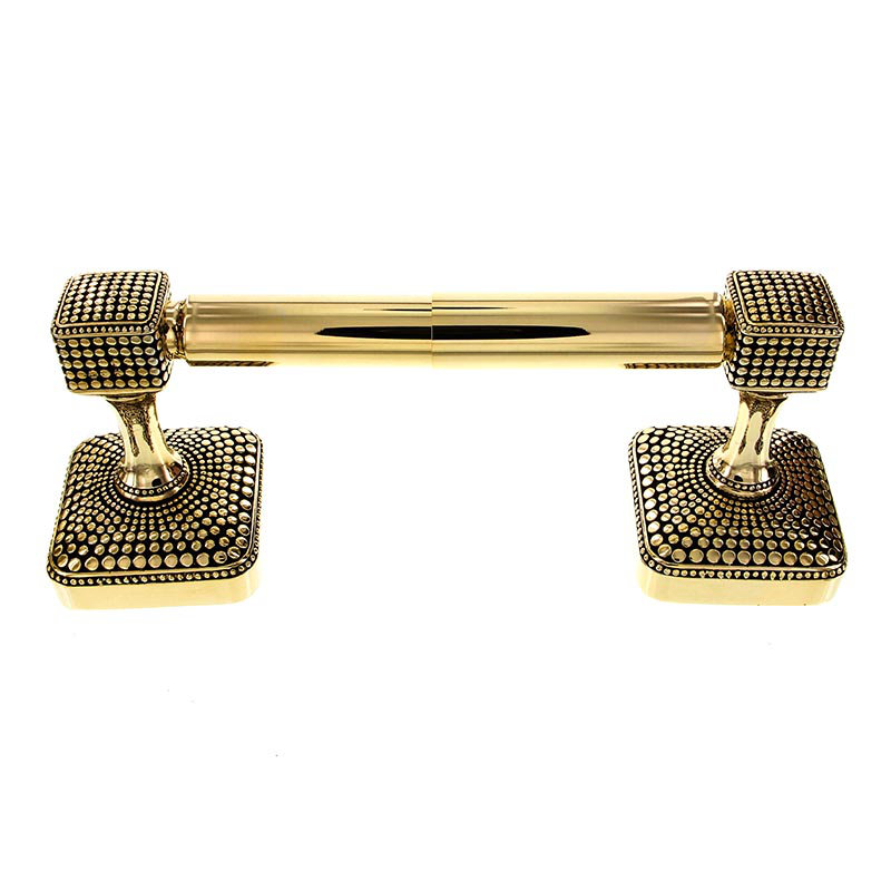 Tiziano Wall Mounted Toilet Paper Holder, Antique Gold
